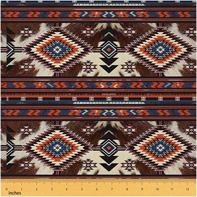 Cowhide aztec fabric - aztec,